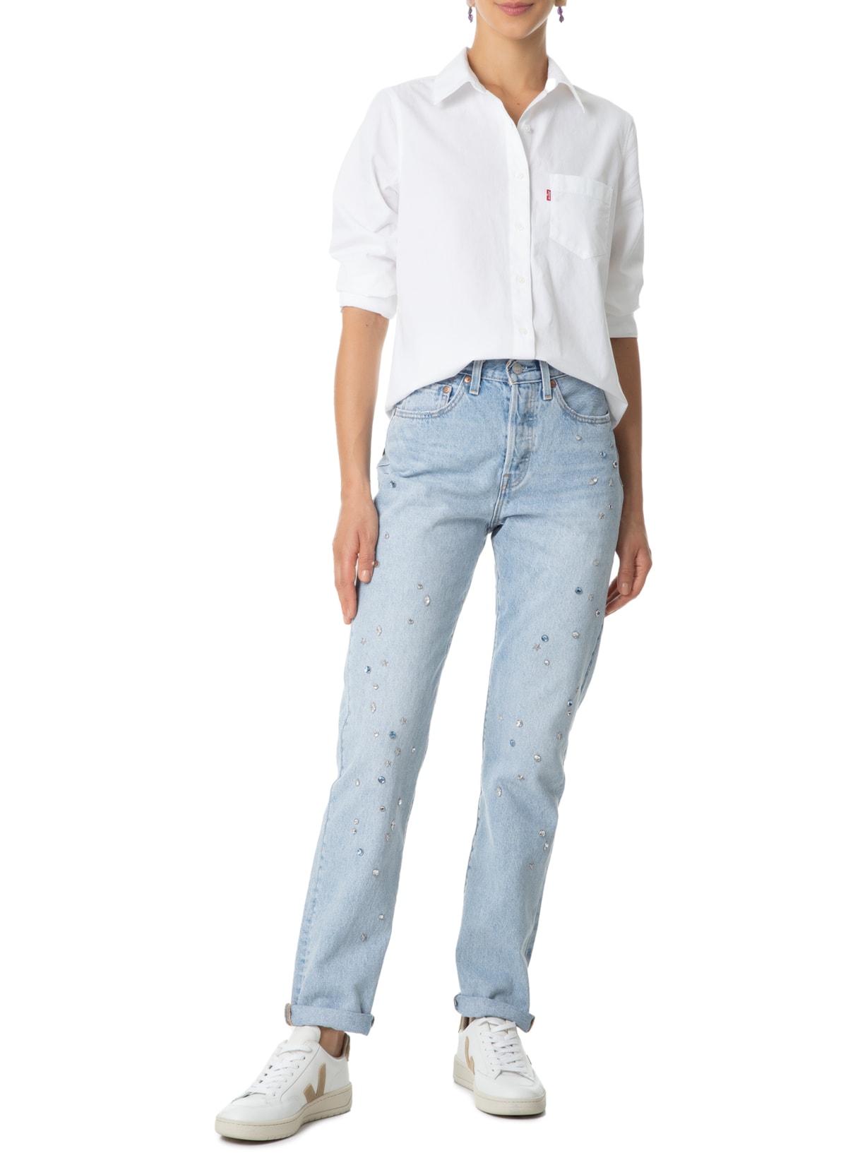 Calça Feminina 501® Jeans For Women Azul Levi's