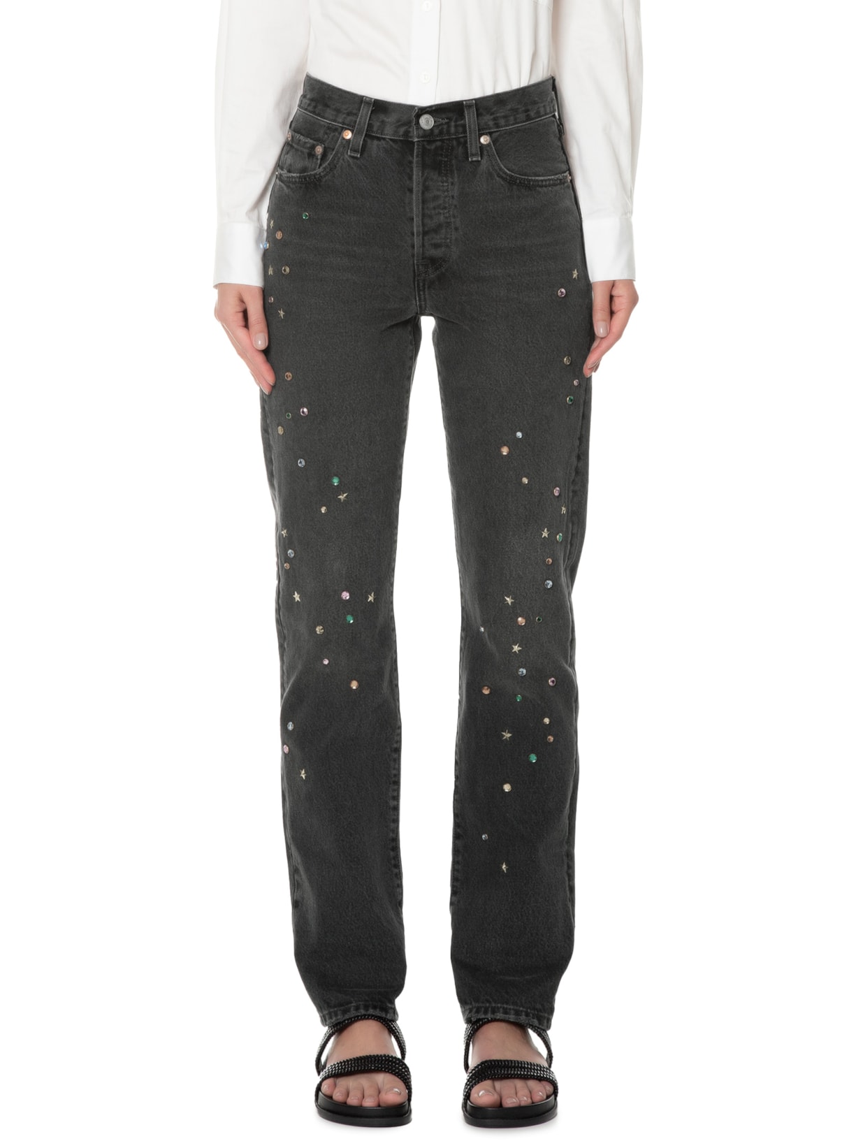 Calça Feminina 501® Sarja For Women Preto Levi's