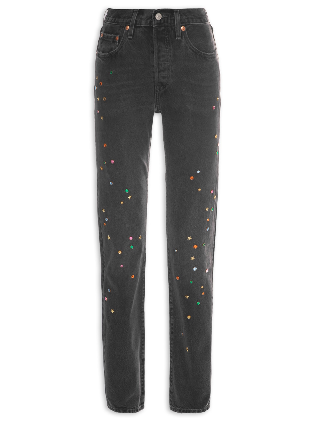 Calça Feminina 501® Sarja For Women Preto Levi's