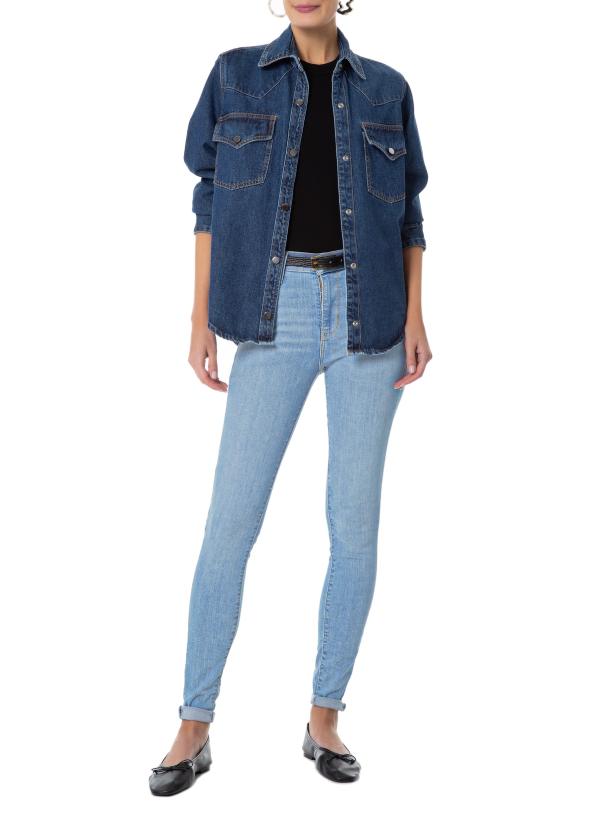 Calça Feminina 720 Hirise Super Skinny Azul Levi's