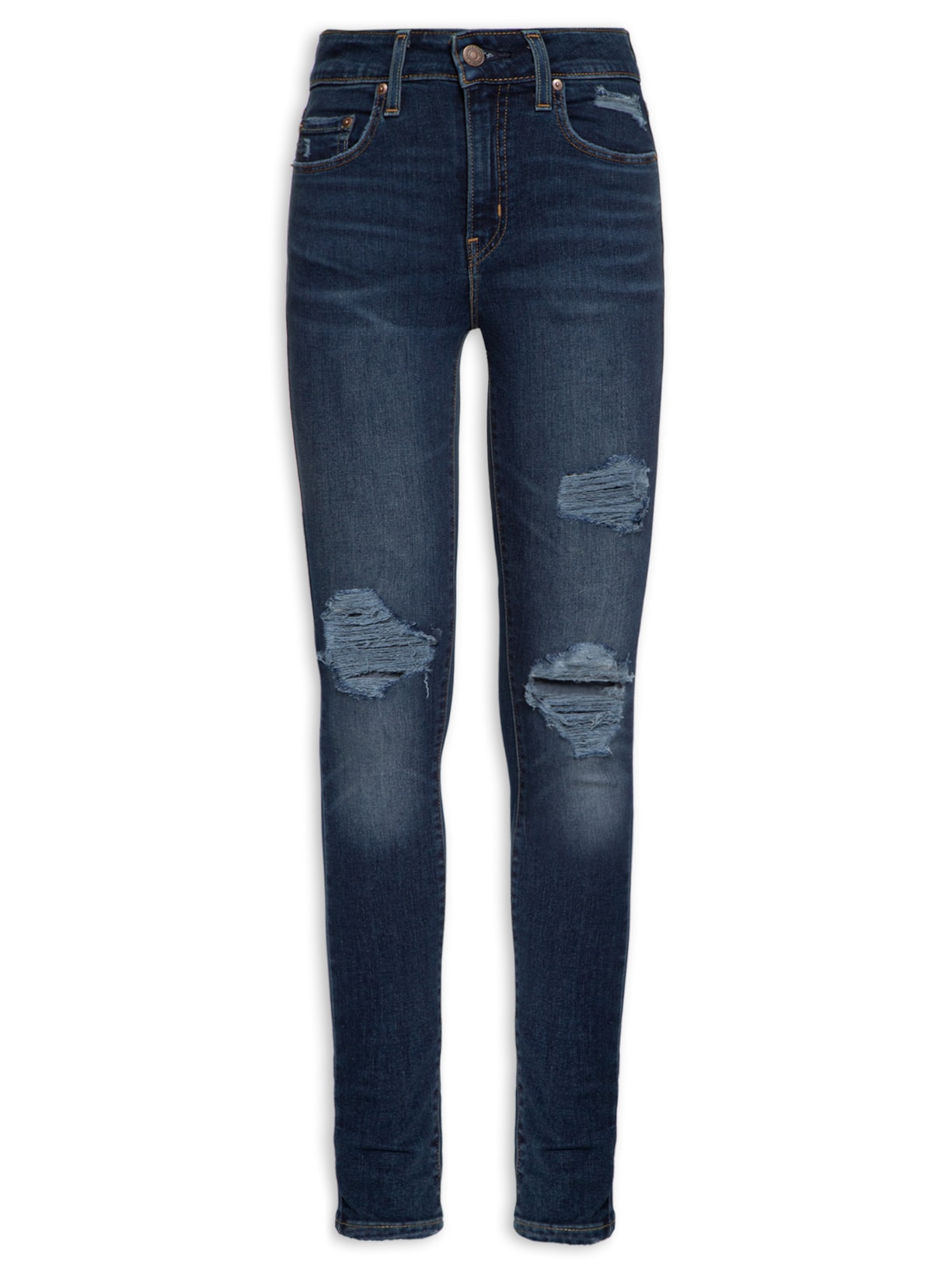 Calça Feminina 721 High RIse Skinny - Azul