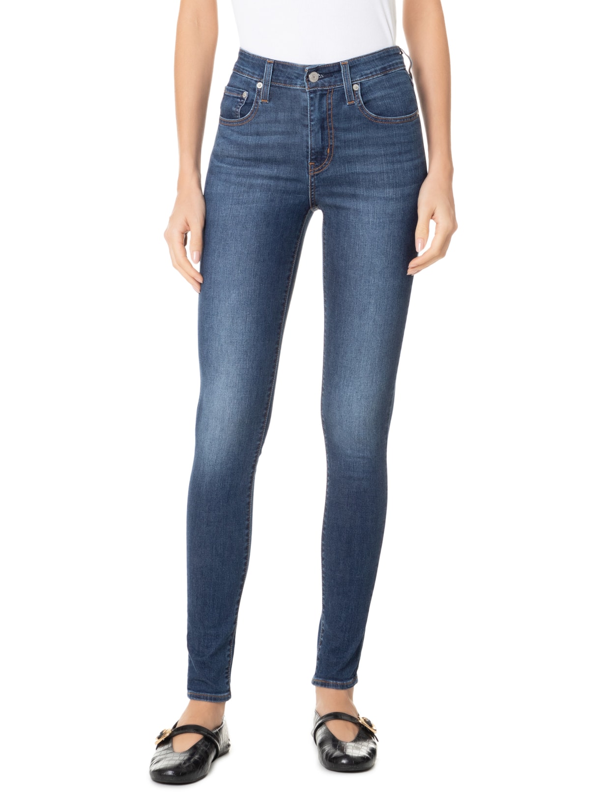 Calça Feminina 721 High Rise Skinny Azul Levi's