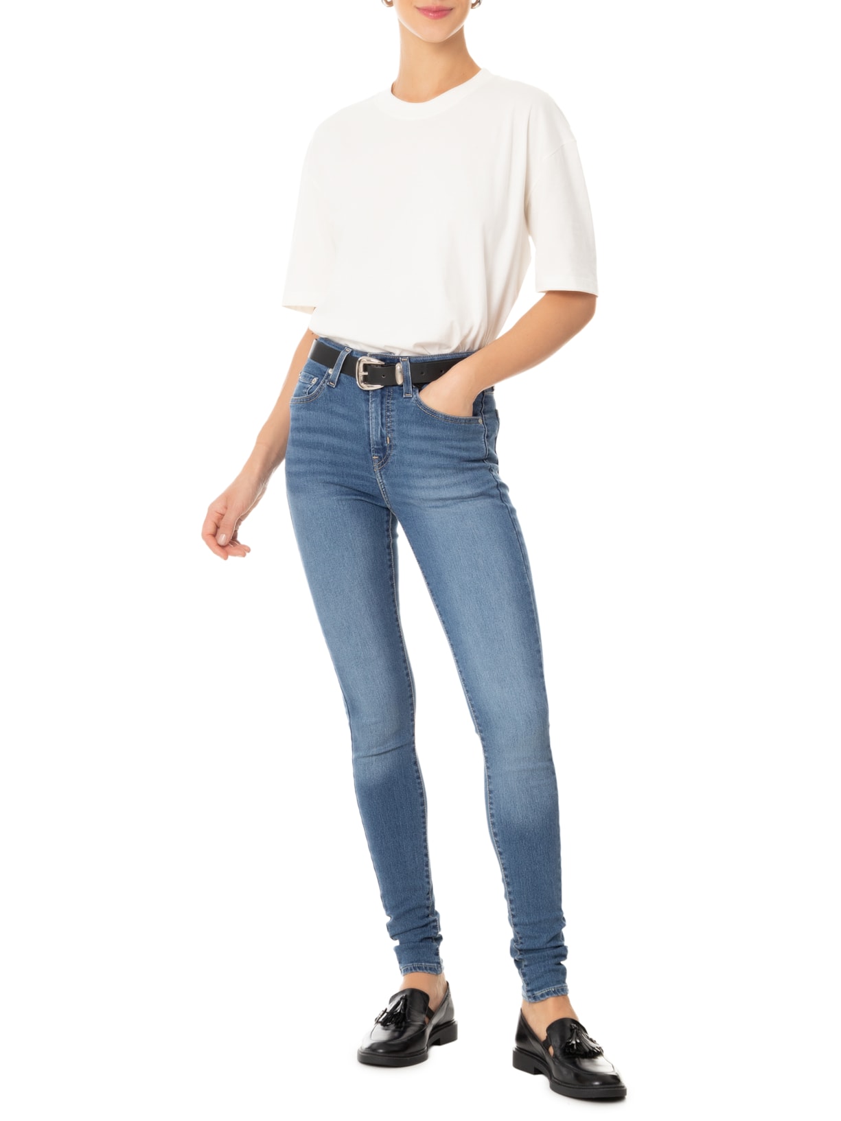 Calça Feminina 721 High Rise Skinny Azul Levi's