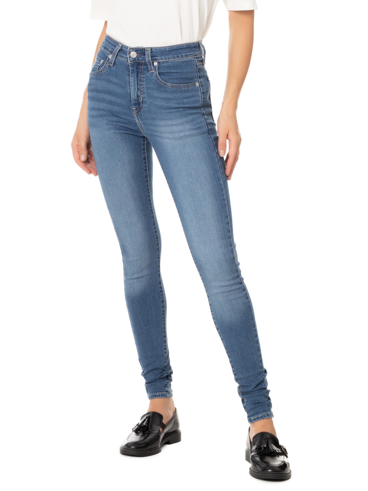 Calça Feminina 721 High Rise Skinny Azul Levi's
