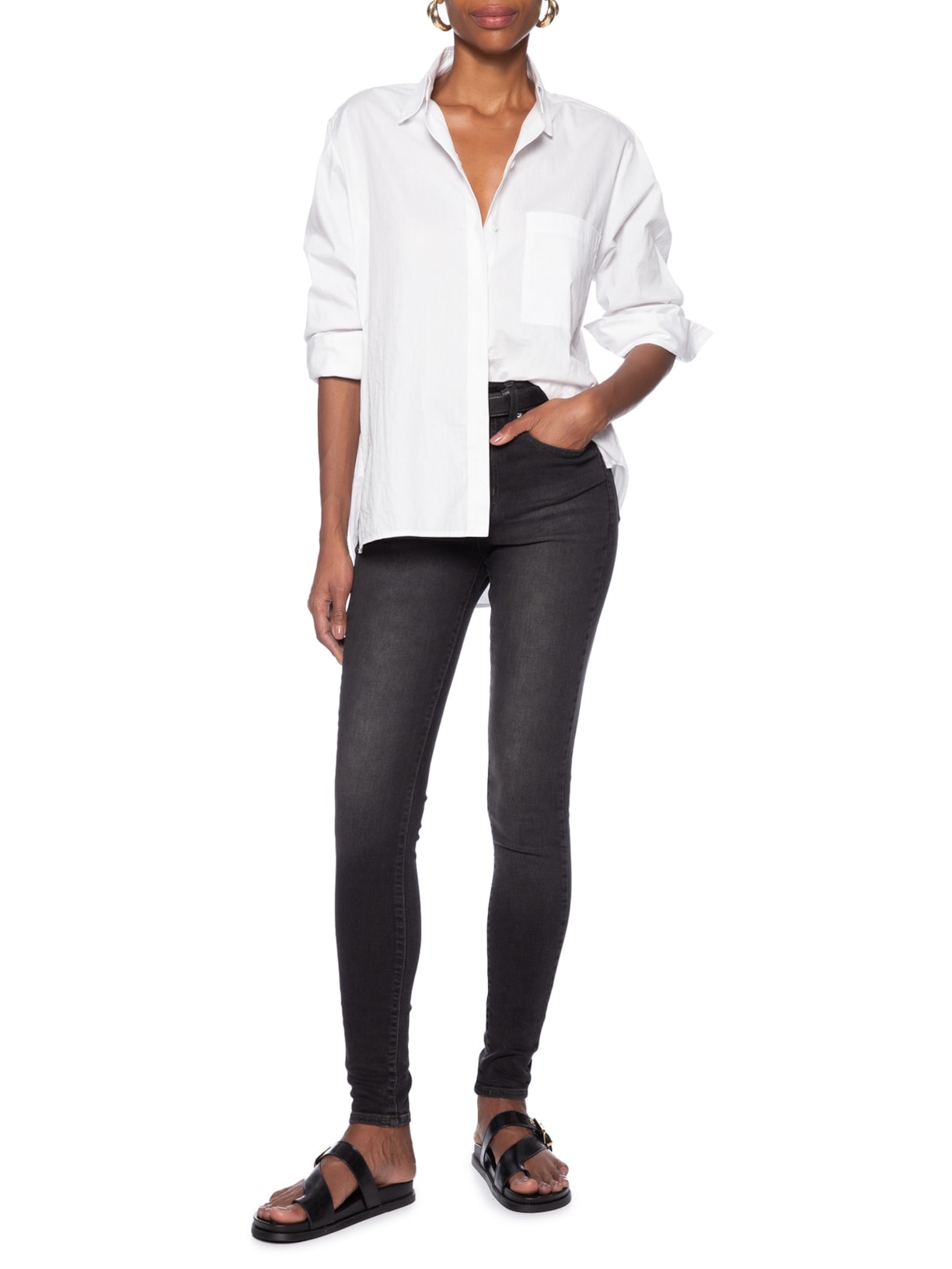 Calça Feminina 721 High Rise Skinny Preto Levi's