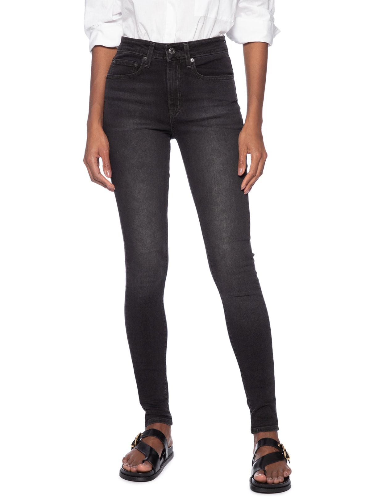 Calça Feminina 721 High Rise Skinny Preto Levi's
