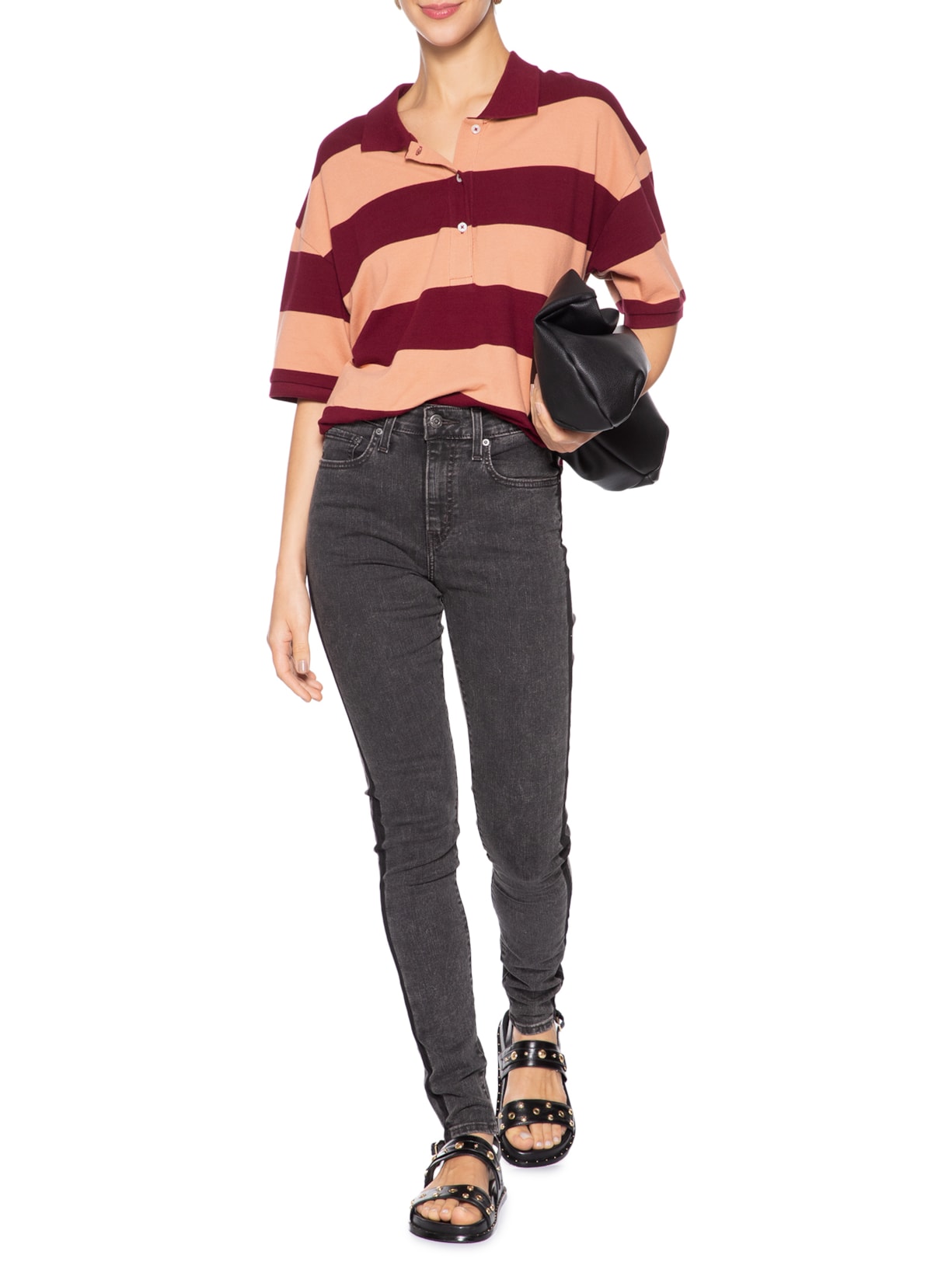 Calça Feminina 721 High Rise Skinny Preto Levi's