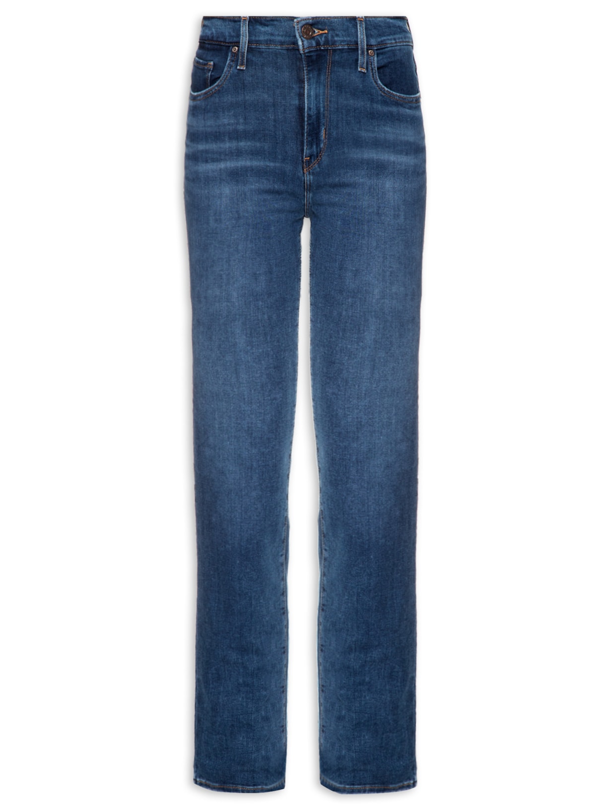 Calça Feminina 724 High Rise Straight - Azul