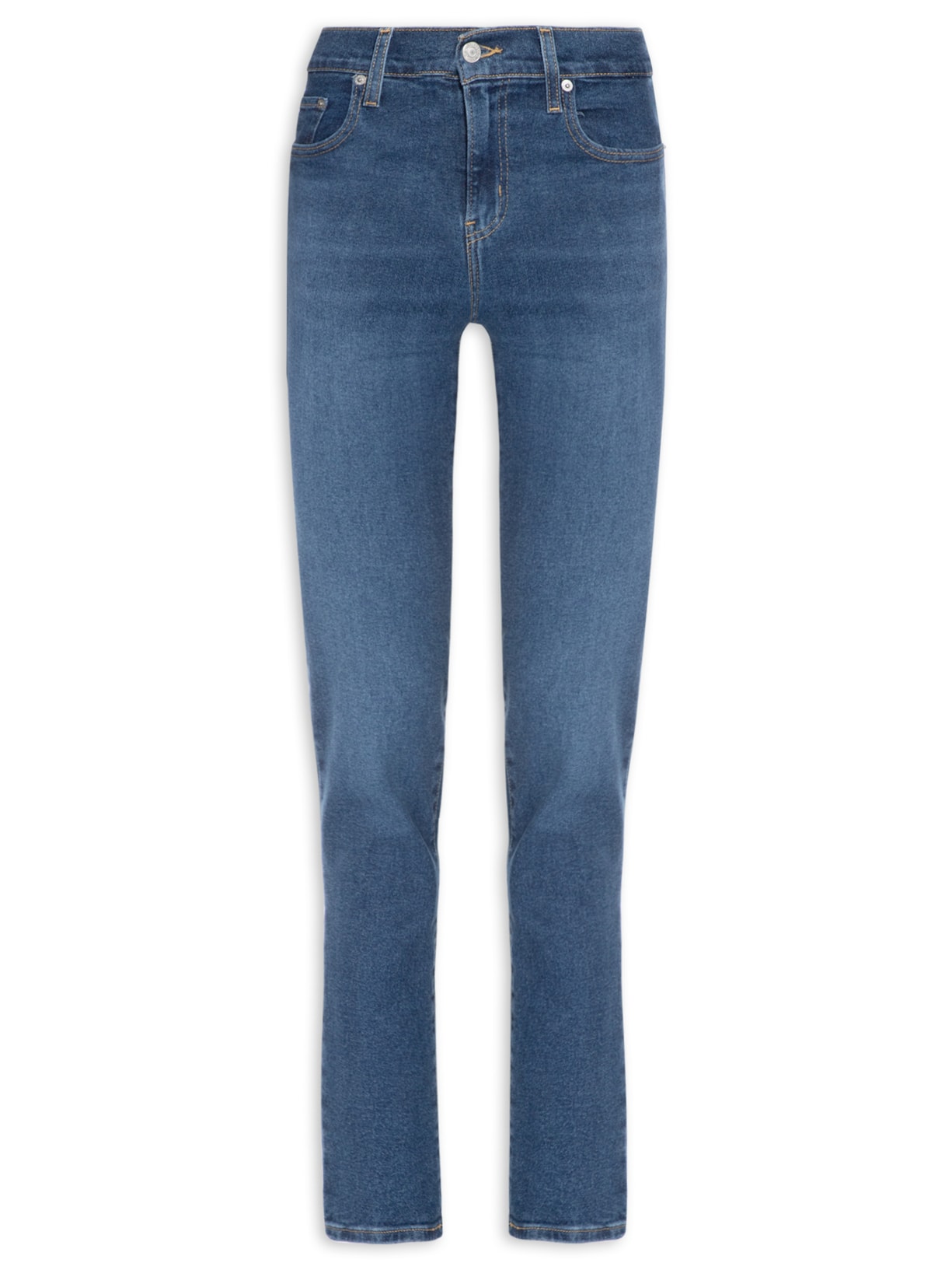 Calça Feminina 724 High Rise Straight - Azul