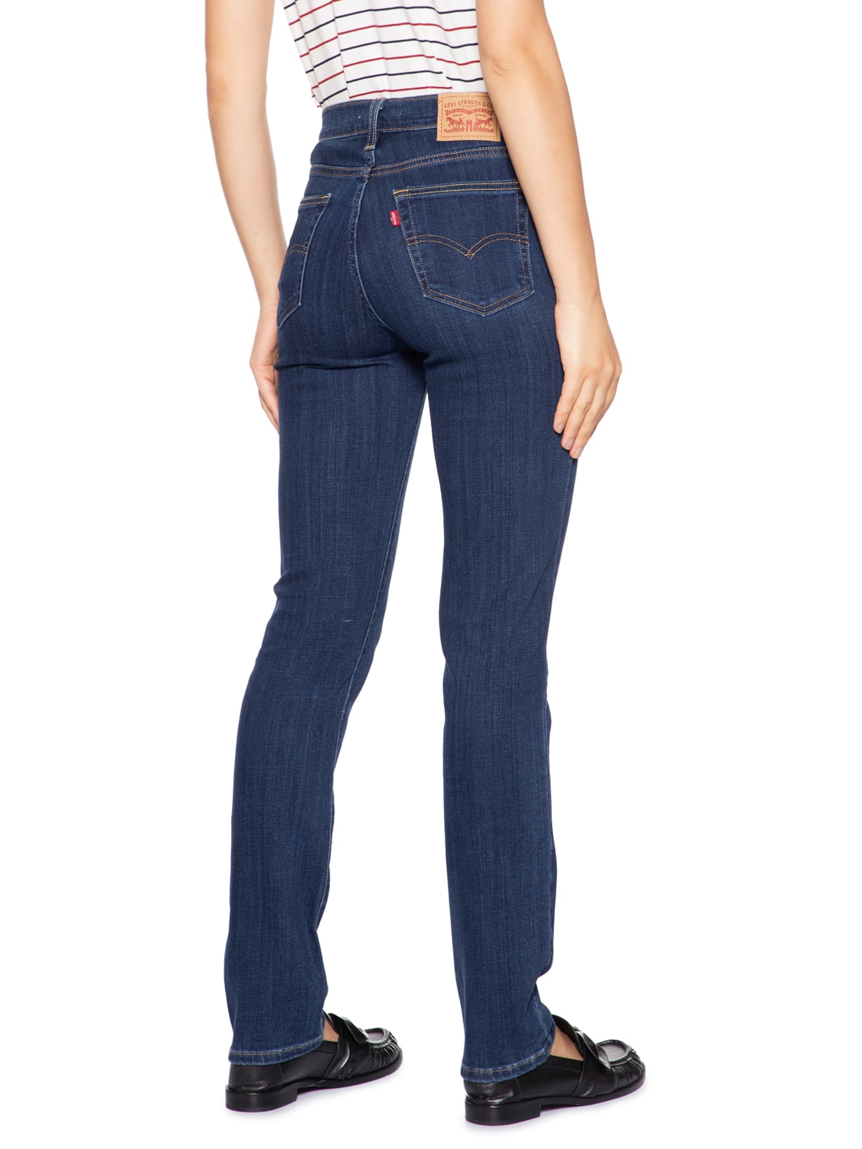 Calça Feminina 724 High Rise Straight Azul Levi's