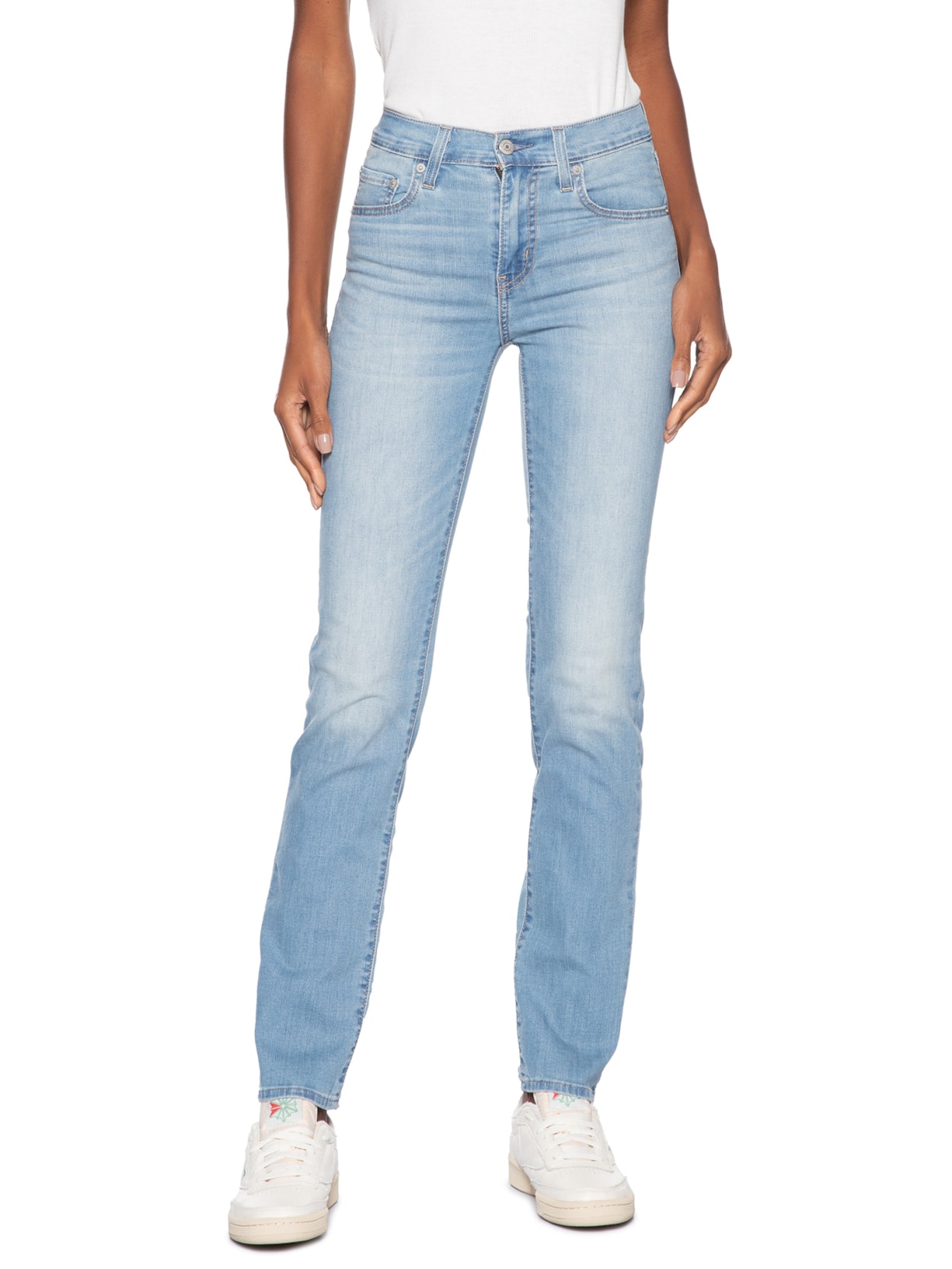 Calça Feminina 724 High Rise Straight Azul Levi's