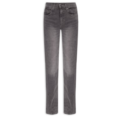 Calça Feminina 724 High Rise Straight - Cinza