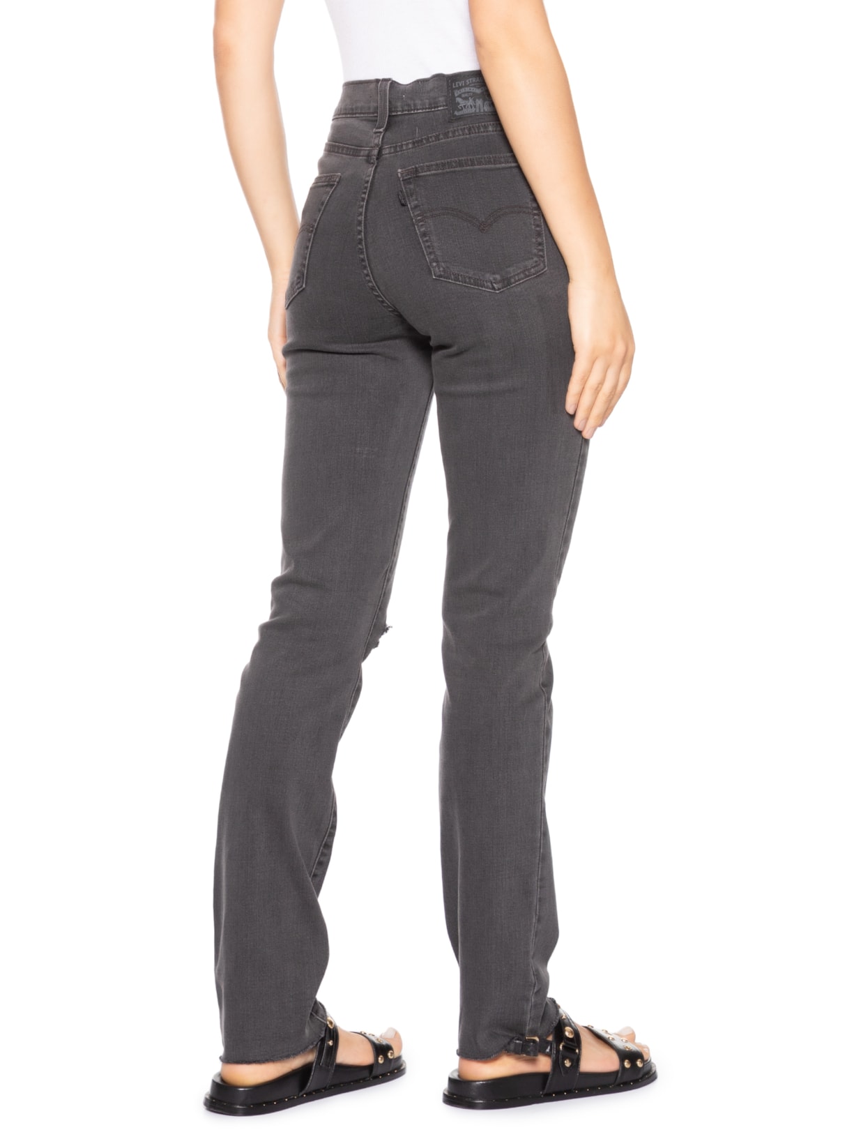 Calça Feminina 724 High Rise Straight Preto Levi's
