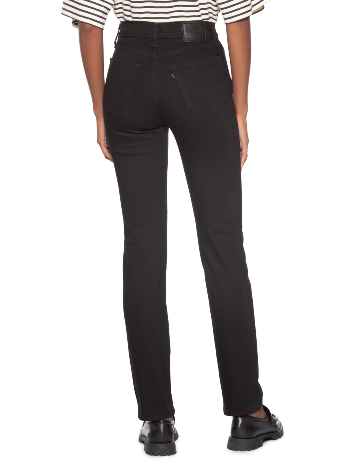 Calça Feminina 724 High Rise Straight Preto Levi's