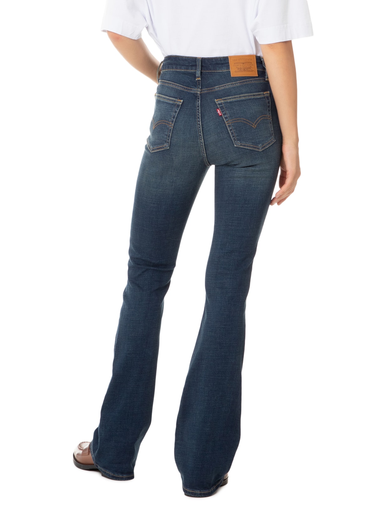 Calça Feminina 725 High Rise Bootcut Azul Levi's