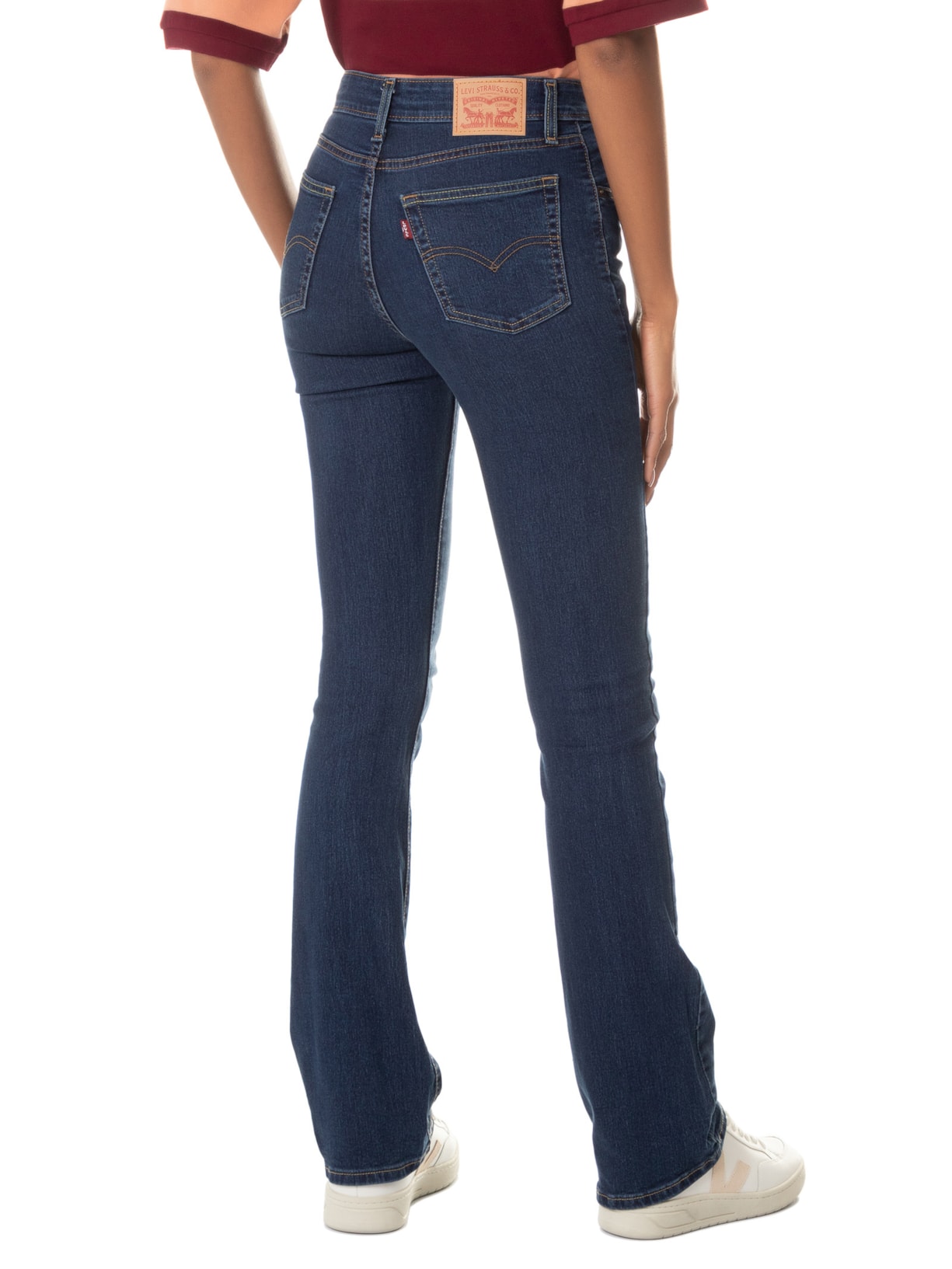 Calça Feminina 725 High Rise Bootcut Azul Levi's