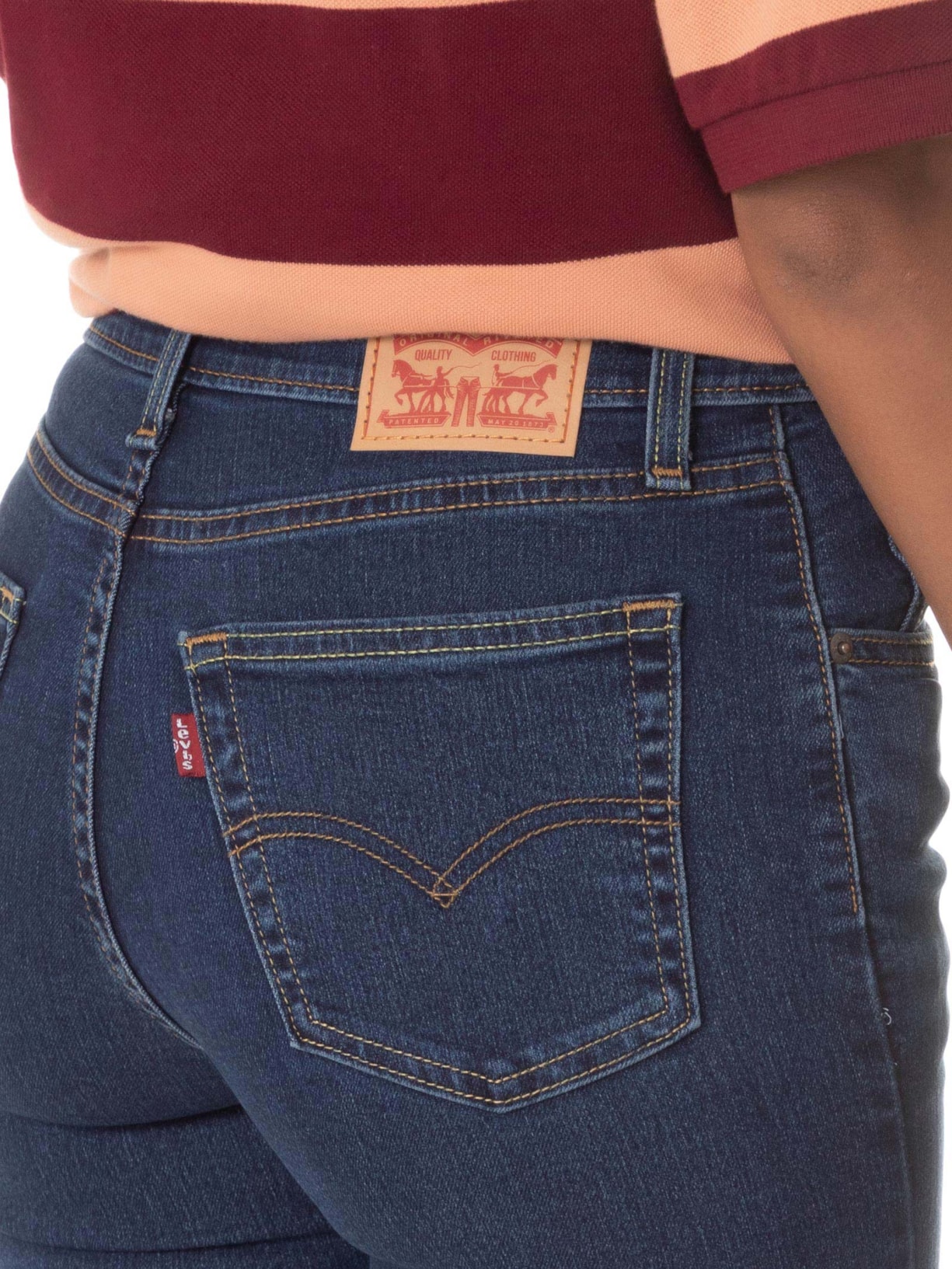 Calça Feminina 725 High Rise Bootcut Azul Levi's