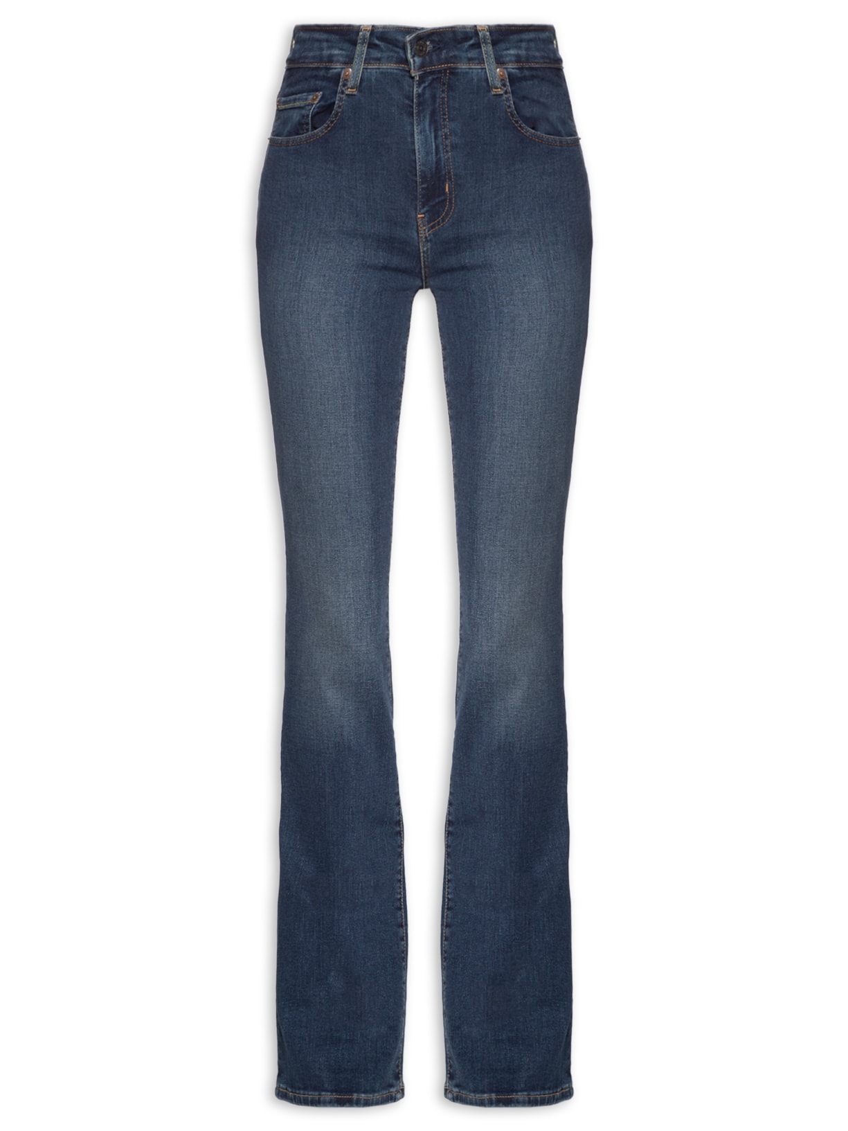 Calça Feminina 725 High Rise Bootcut - Azul