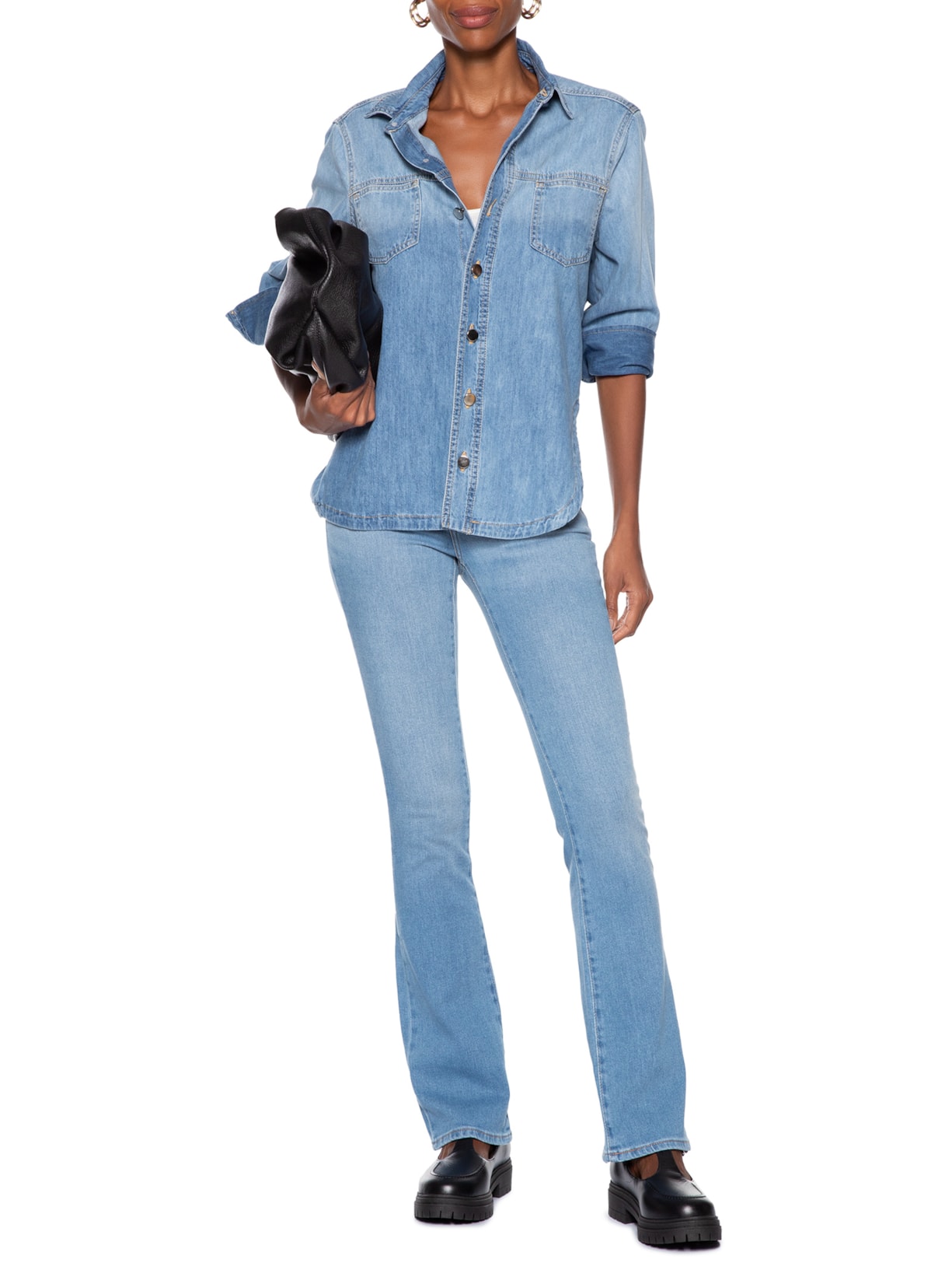 Calça Feminina 725 High Rise Bootcut Azul Levi's