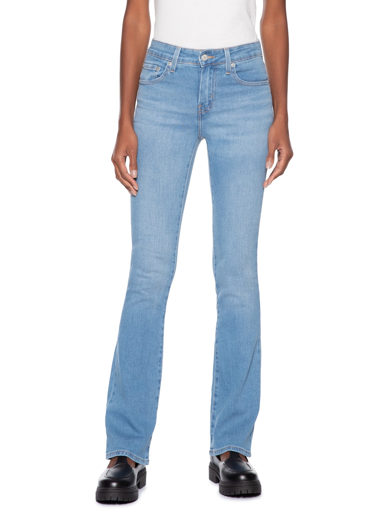 Calça Feminina 725 High Rise Bootcut Azul Levi's