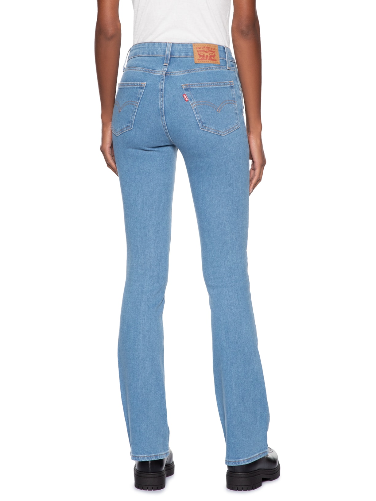 Calça Feminina 725 High Rise Bootcut Azul Levi's