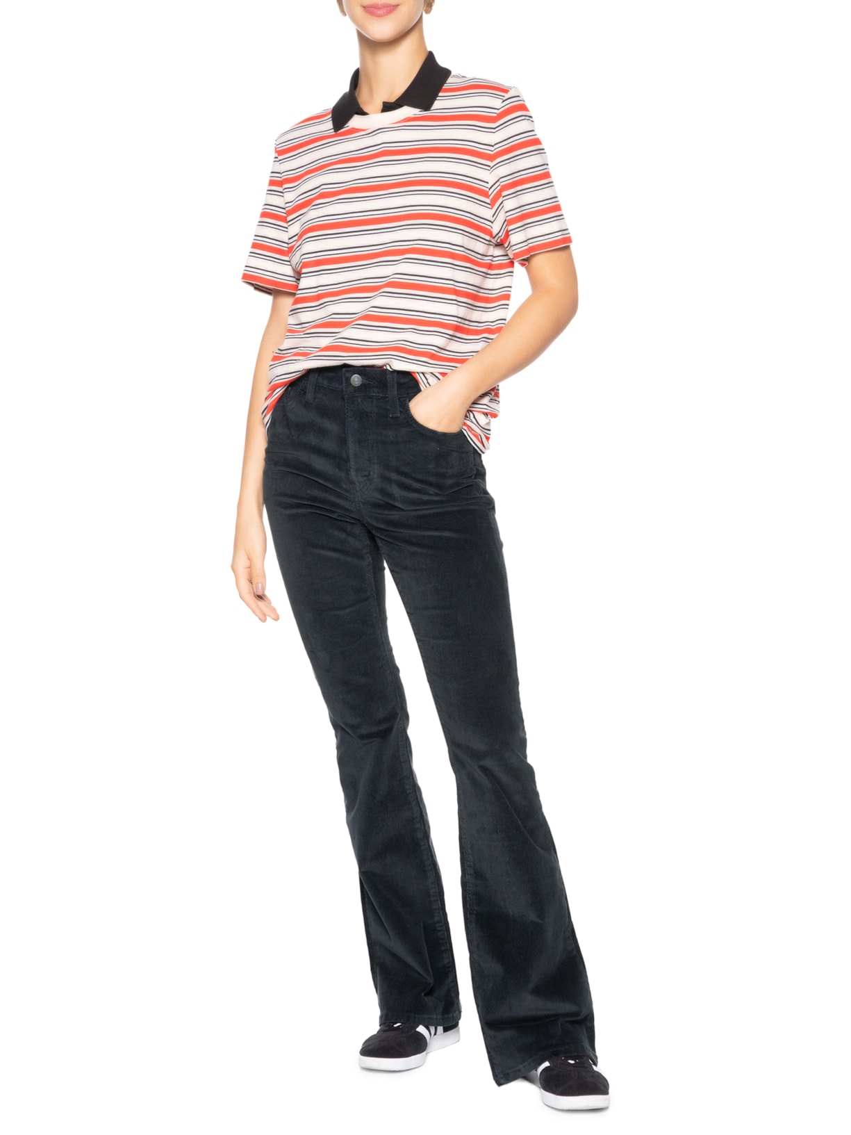 Calça Feminina 726 Hr Flare Preto Levi's