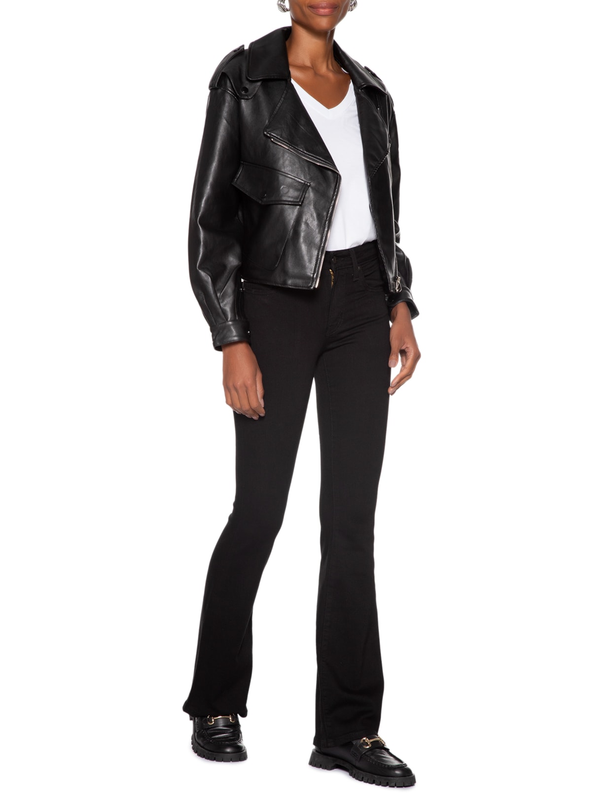 Calça Feminina 726® High Rise Flare Preto Levi's