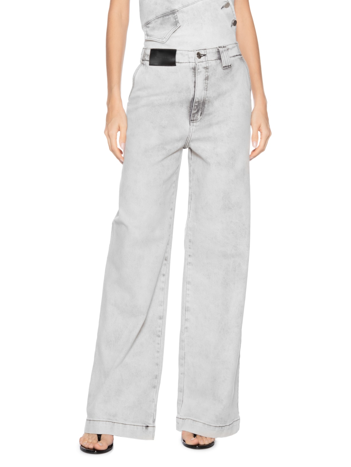 Calça Feminina Abstract Cinza Francesca
