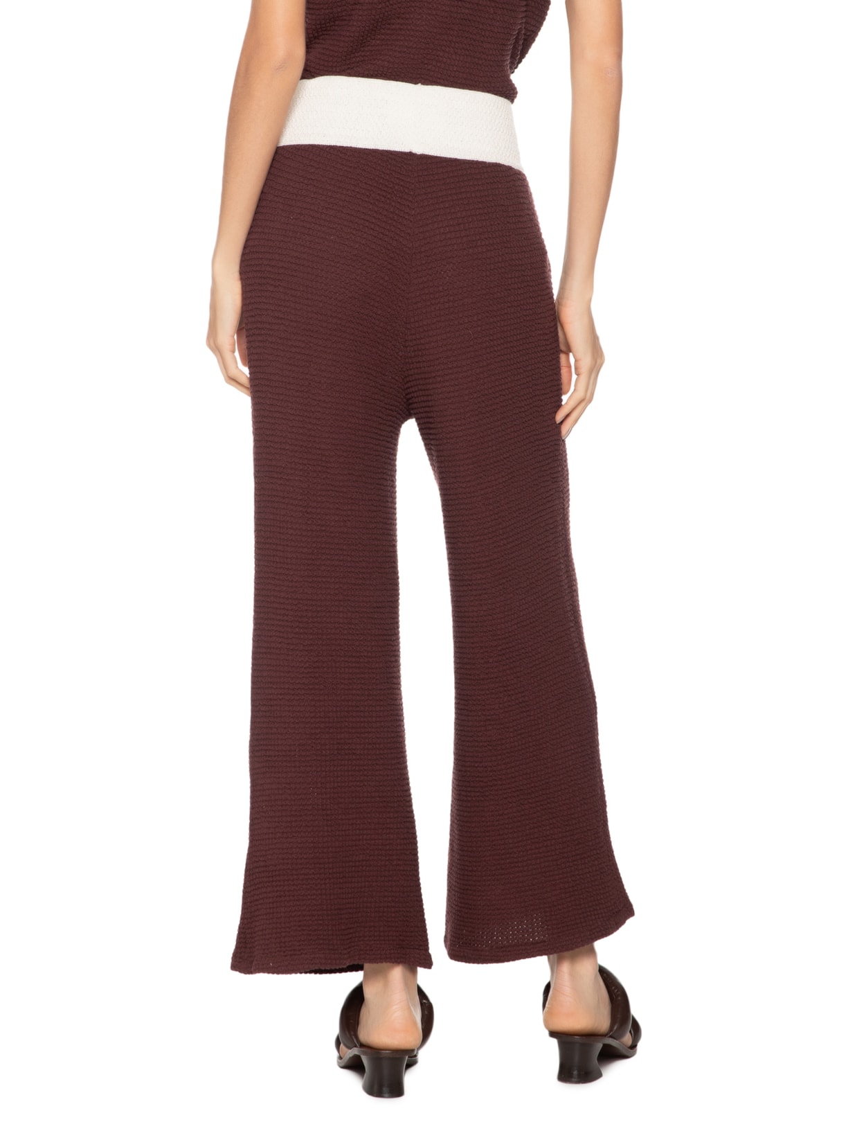 Calça Feminina Abstrato Marrom A.niemeyer