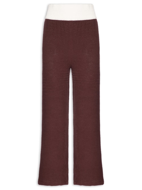 Calça Feminina Abstrato - Marrom
