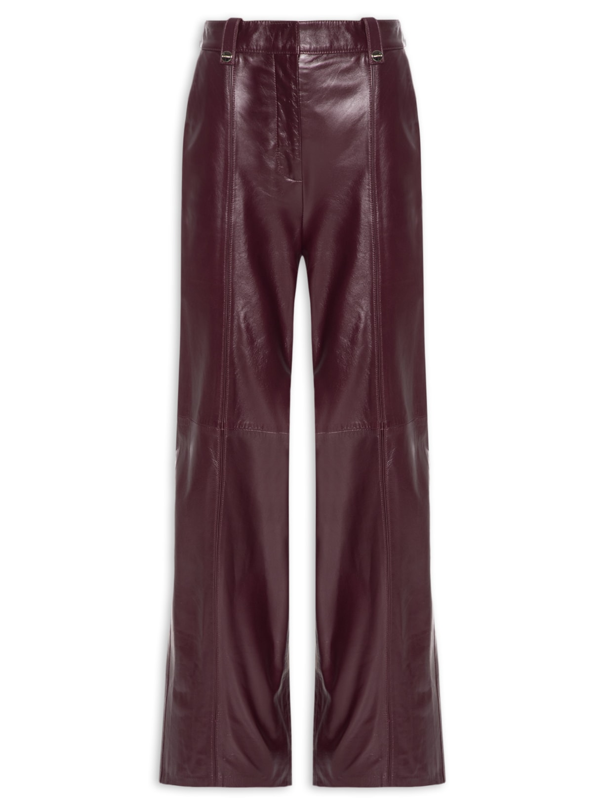 Calça Feminina Adelia Couro - Vermelho