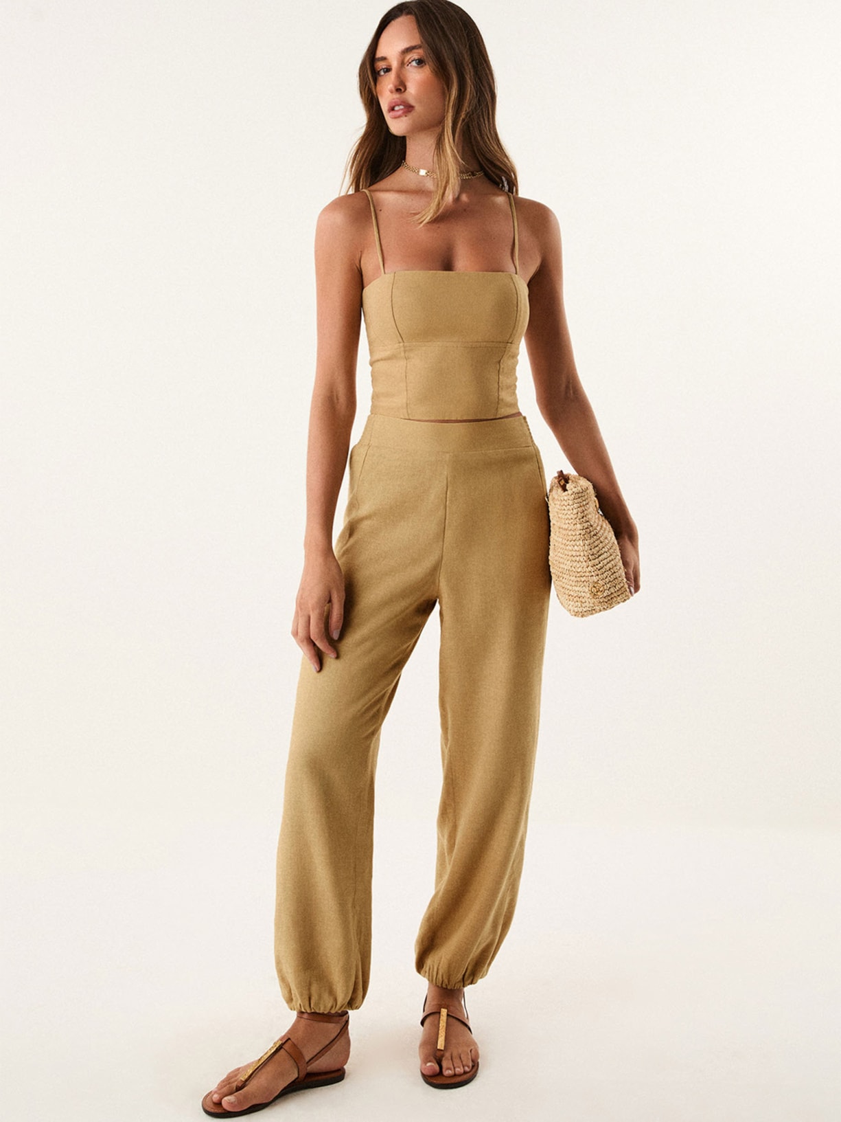 Calça Feminina Adell Bege Vix