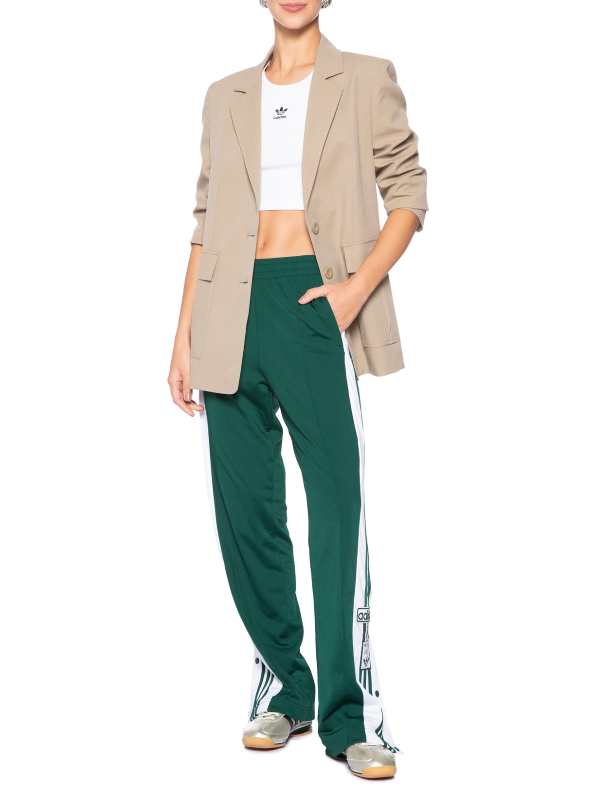 Calça Feminina Adibreak Track Pants Verde Adidas Originals