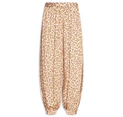 Calça Feminina Aladim Onça Floral - Marrom