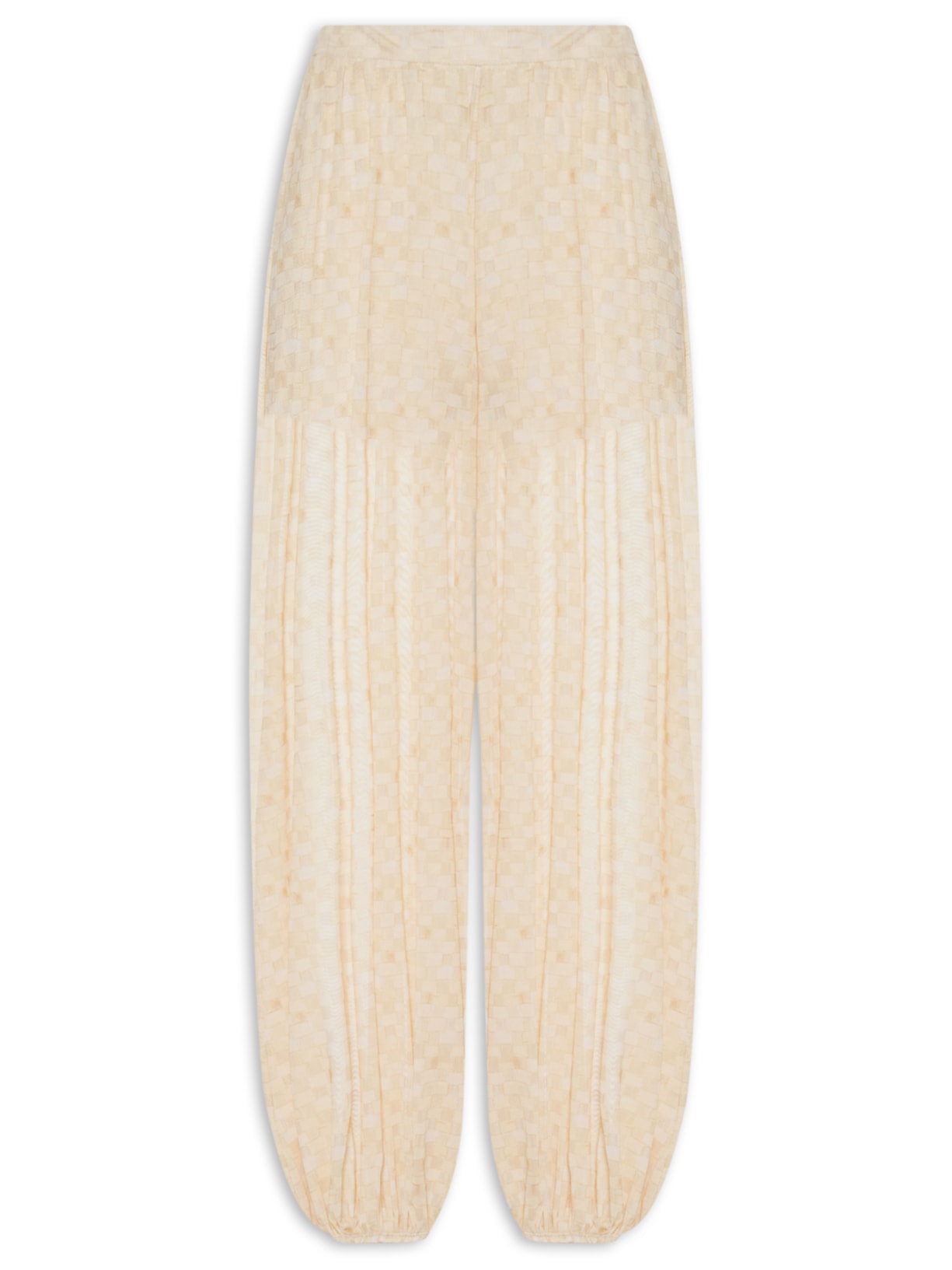 Calça Feminina Aladim Tule Bege Farm + Marina Bitu