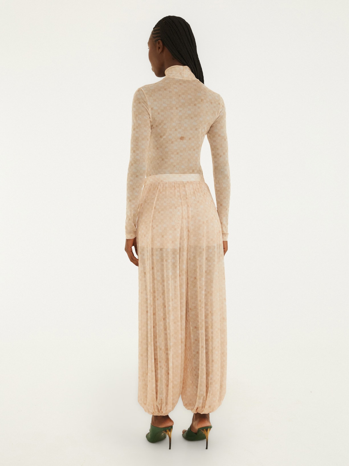 Calça Feminina Aladim Tule – Bege Farm + Marina Bitu
