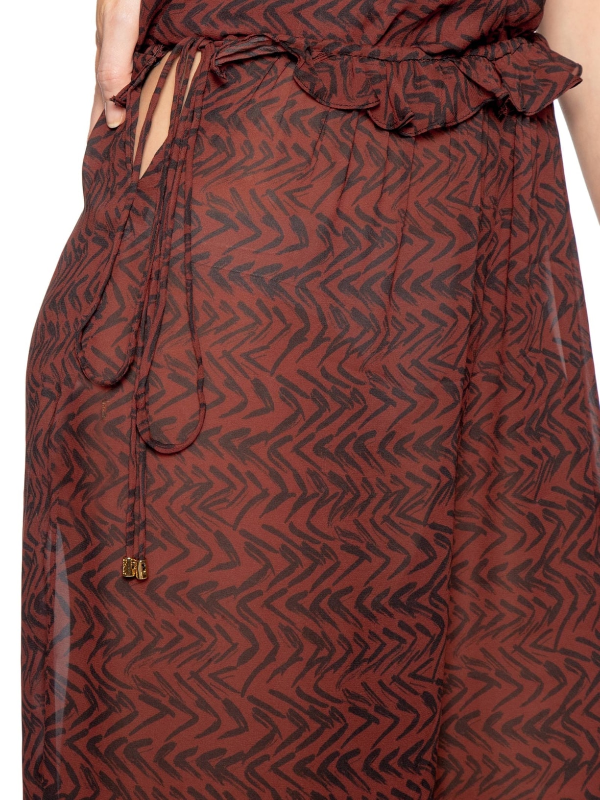 Calça Feminina Aladin Cut Lateral Fig Pim Vermelho Animale Resort