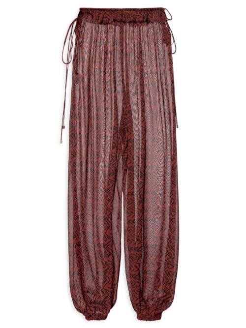 Calça Feminina Aladin Cut Lateral Fig Pim - Vermelho