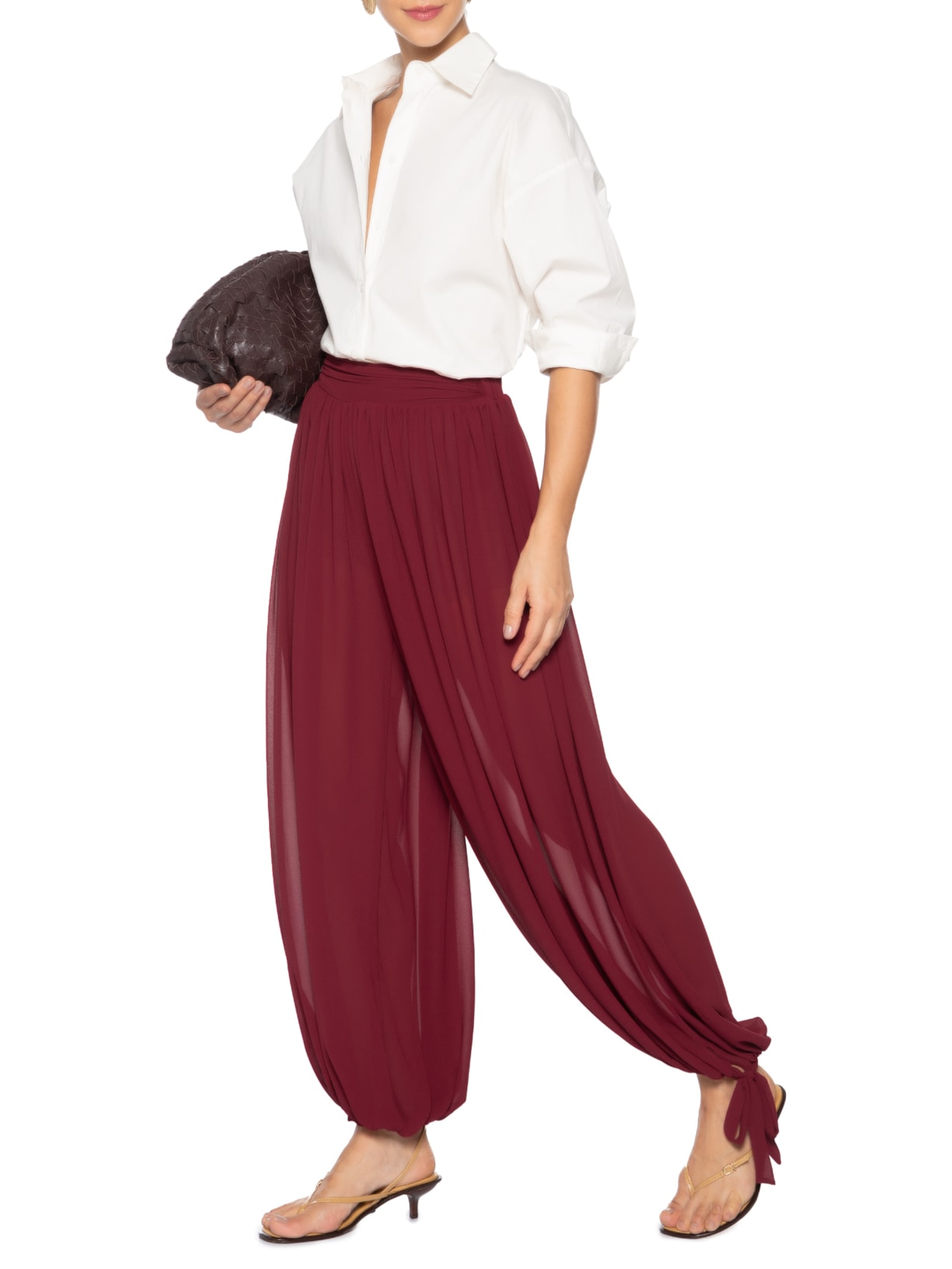 Calça Feminina Aladin Vermelho Marina Bitu