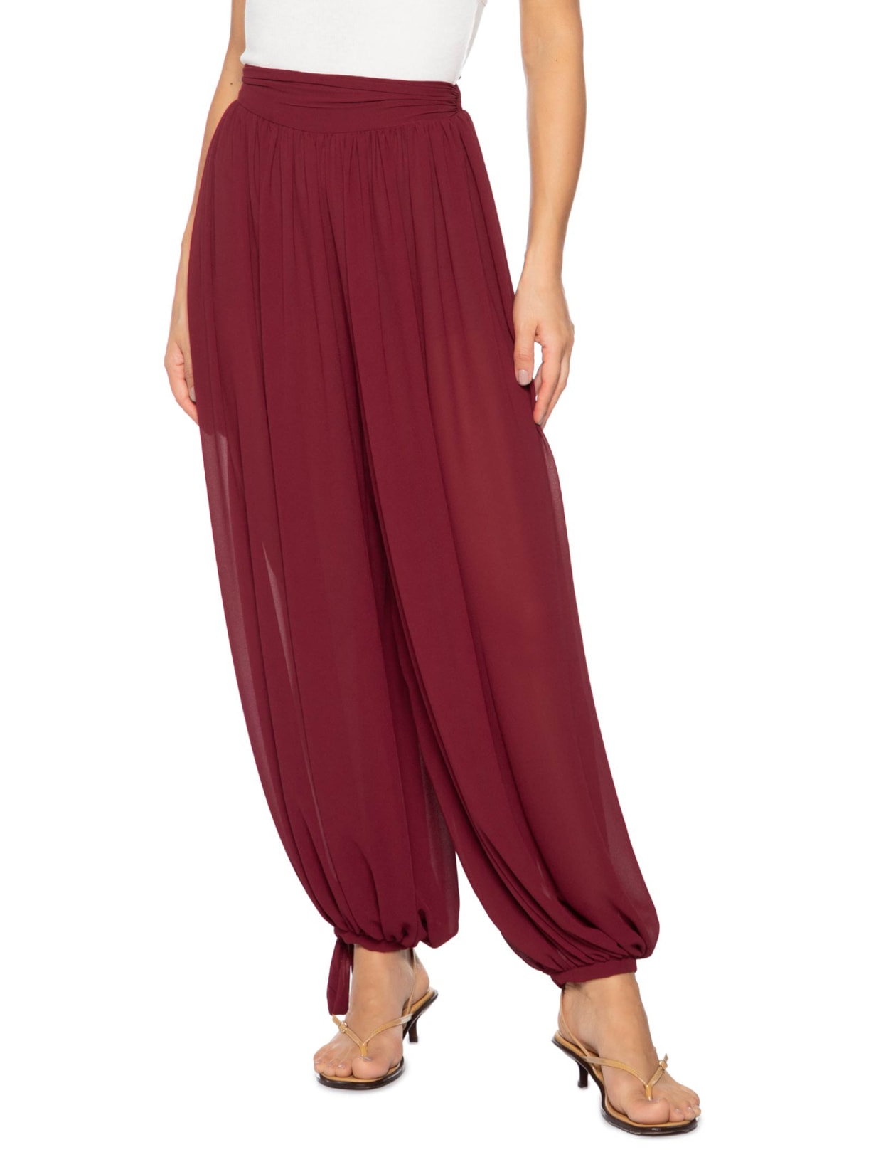 Calça Feminina Aladin Vermelho Marina Bitu