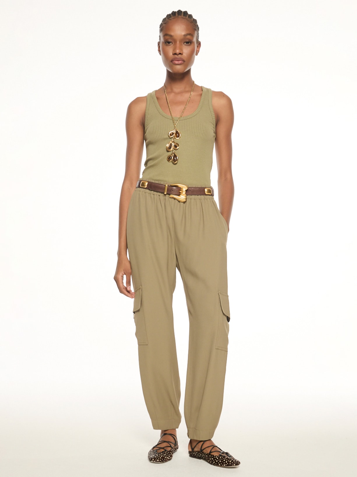 Calça Feminina Alberta Verde Mixed