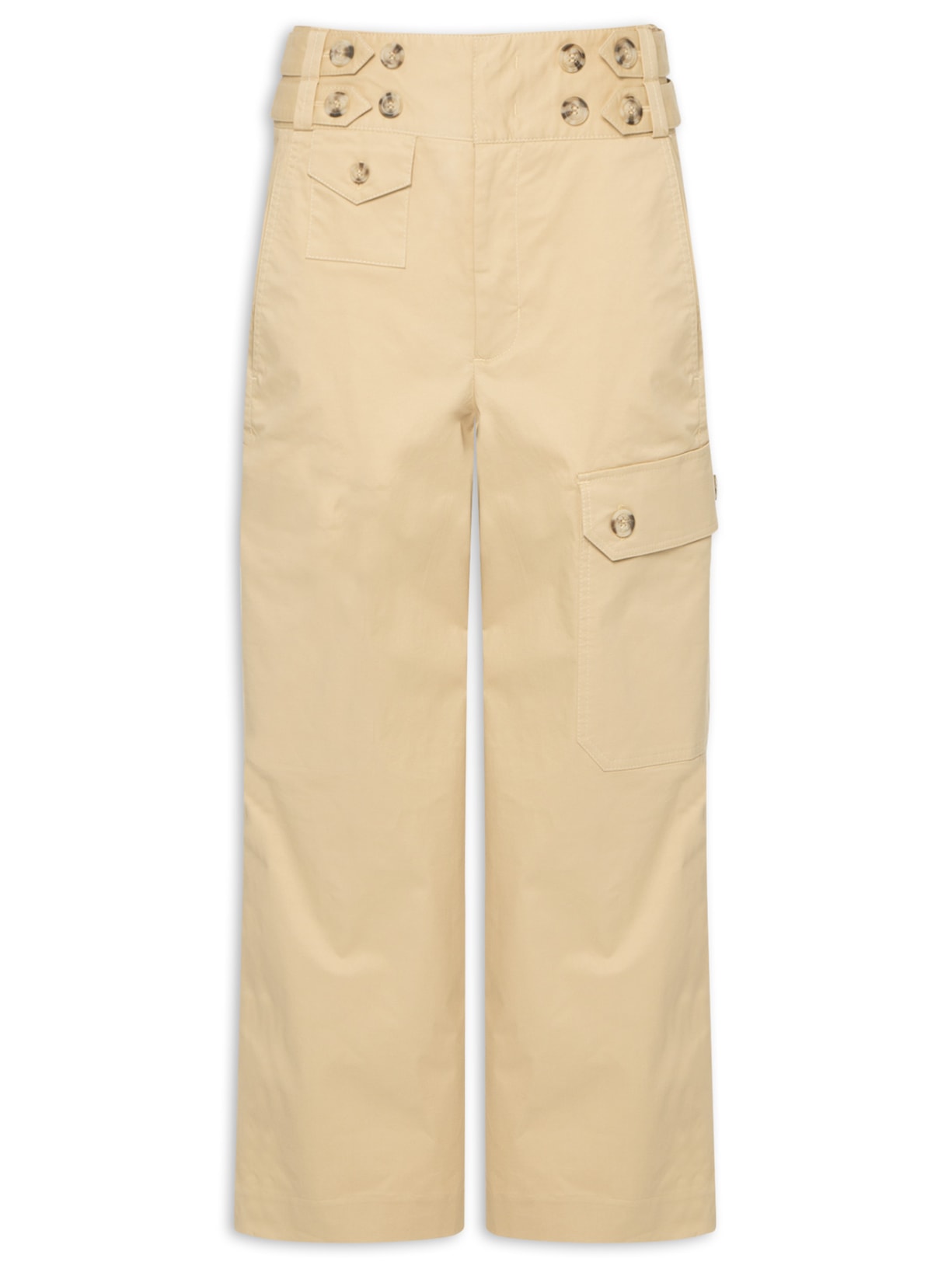 Calça Feminina Aletas Natural - Bege