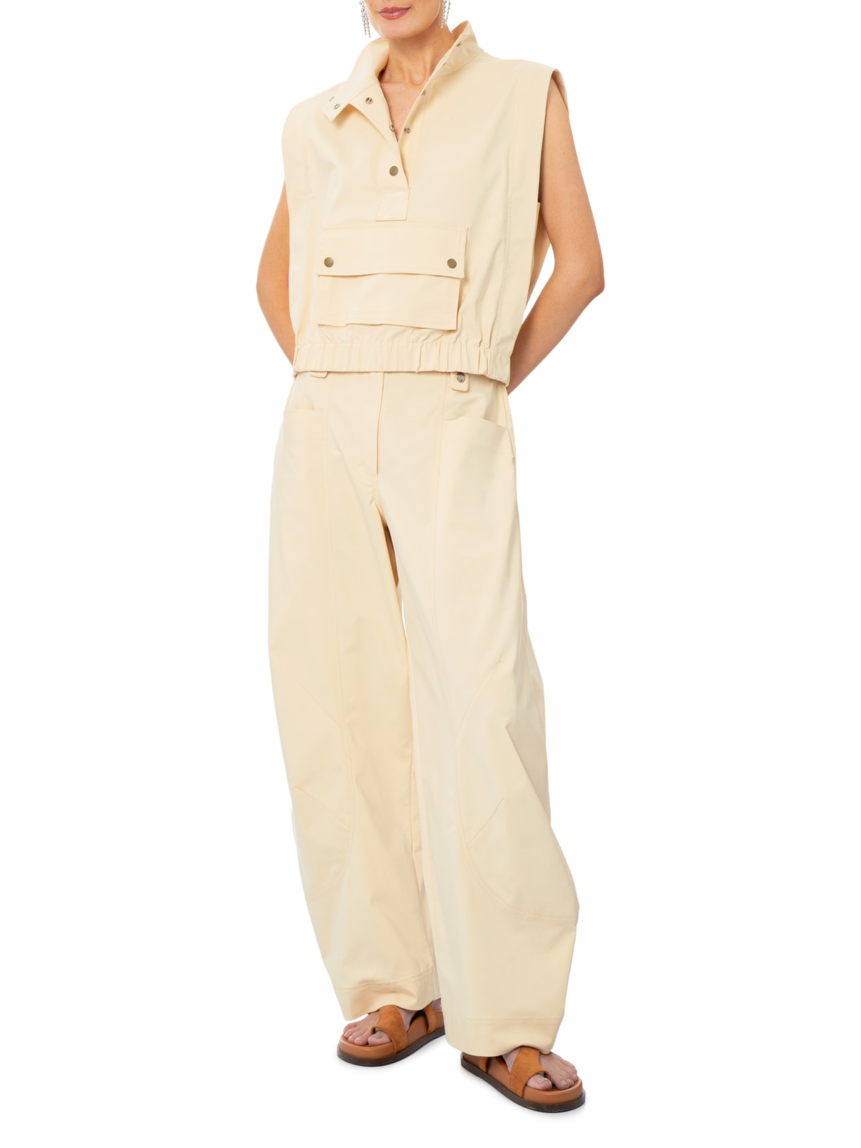 Calça Feminina Alf Techno Betsy Bege Nk