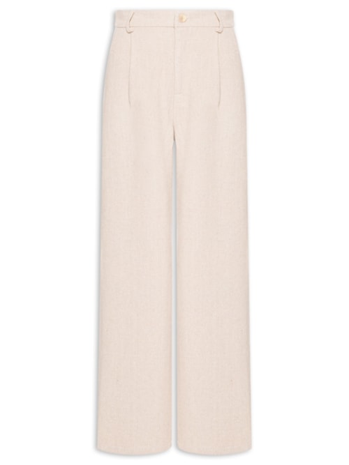 Calça Feminina Alfaiataria - Bege