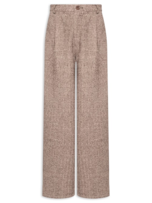 Calça Feminina Alfaiataria - Bege