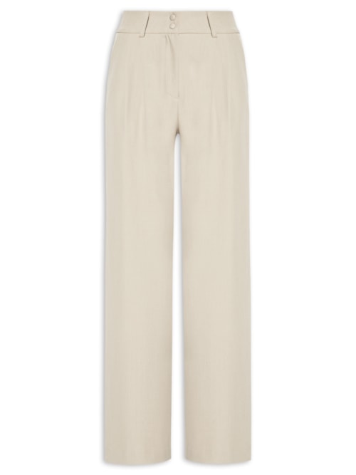 Calça Feminina Alfaiataria - Bege