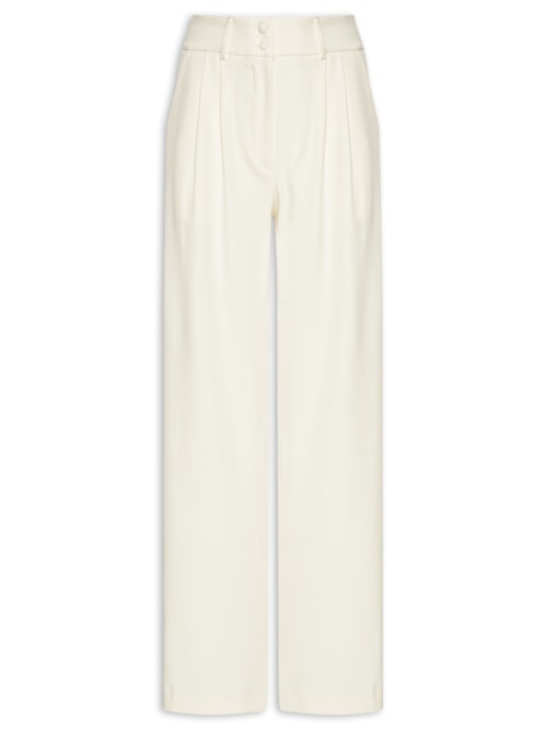 Calça Feminina Alfaiataria - Branco