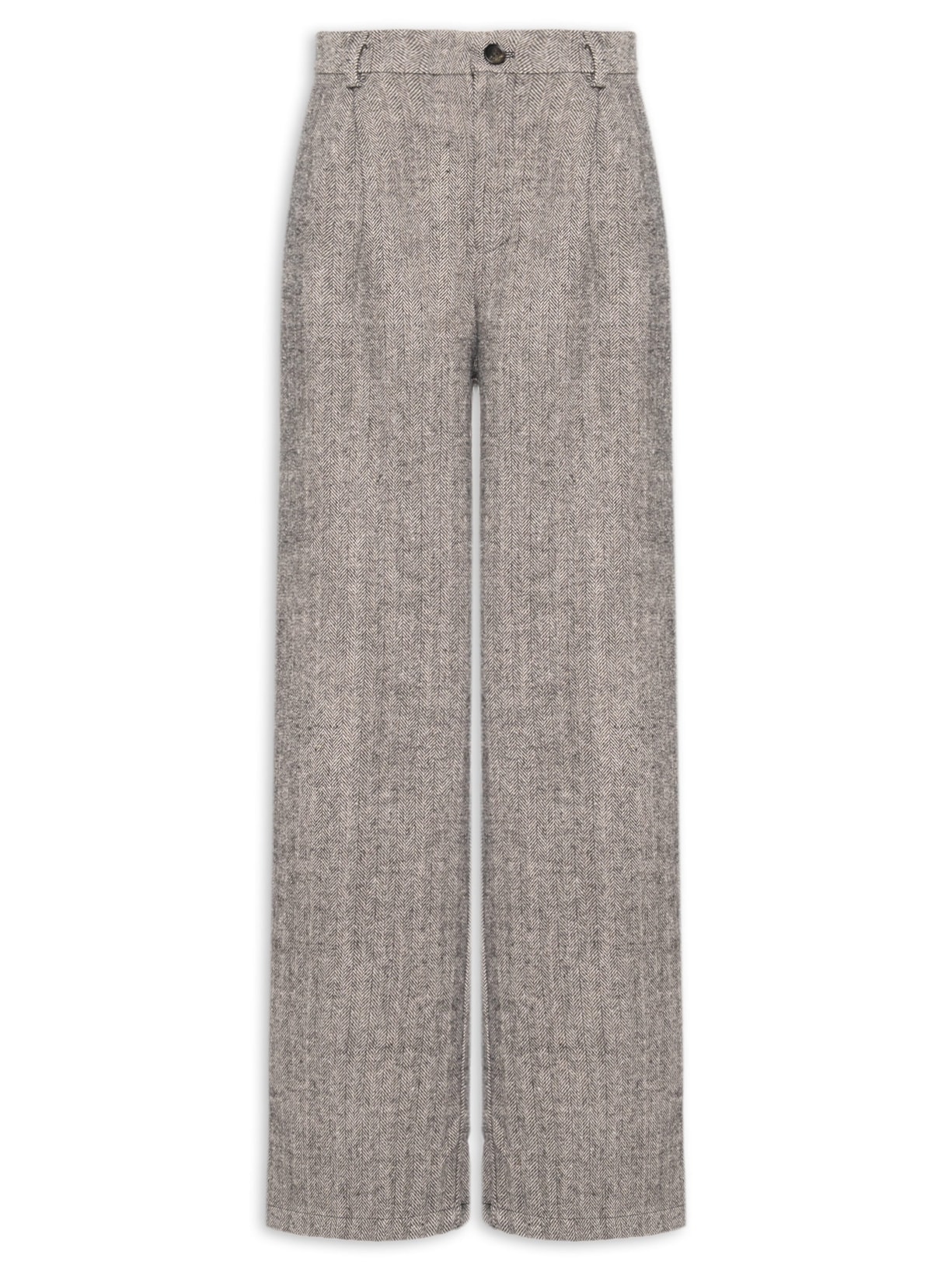 Calça Feminina Alfaiataria Cinza Basiq