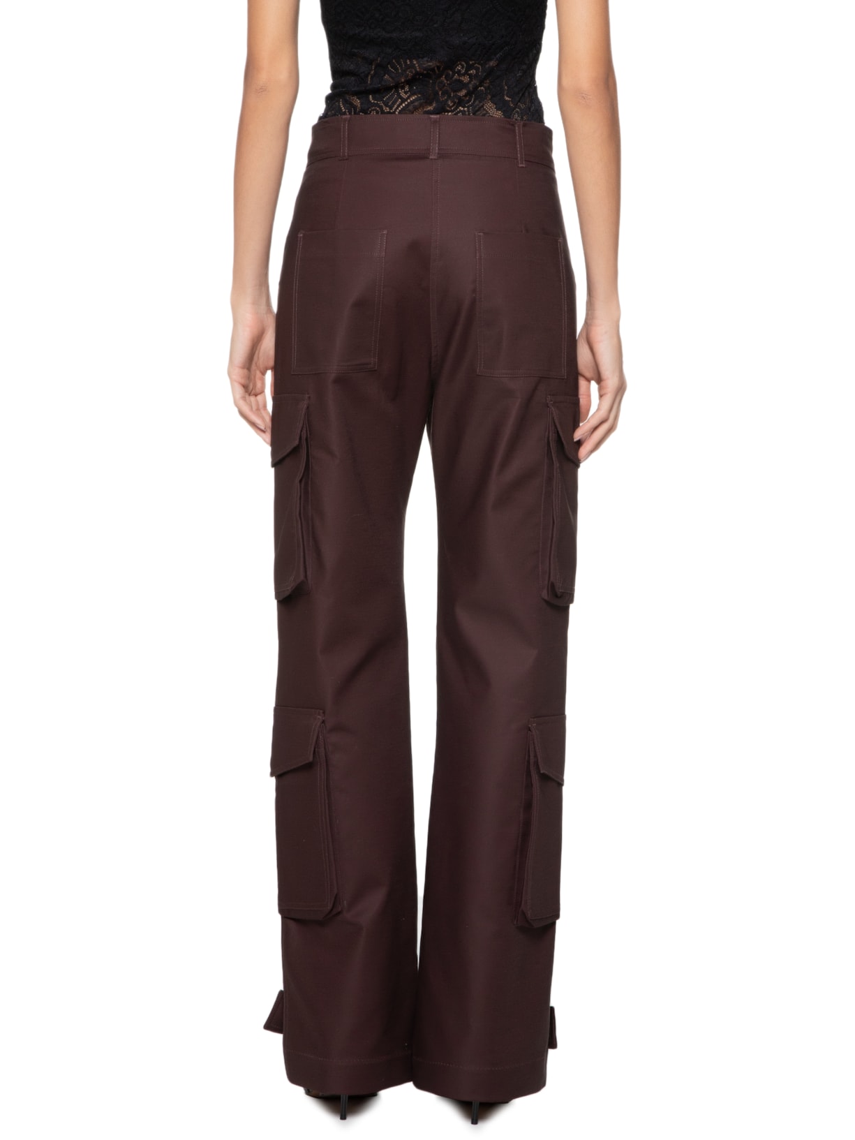 Calça Feminina Alfaiataria Frankina Marrom  Andrea Bogosian