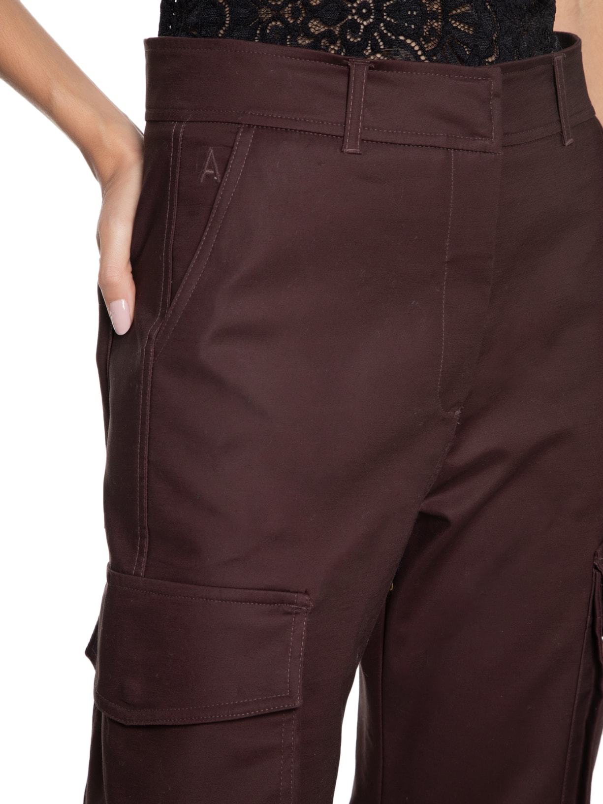 Calça Feminina Alfaiataria Frankina Marrom  Andrea Bogosian